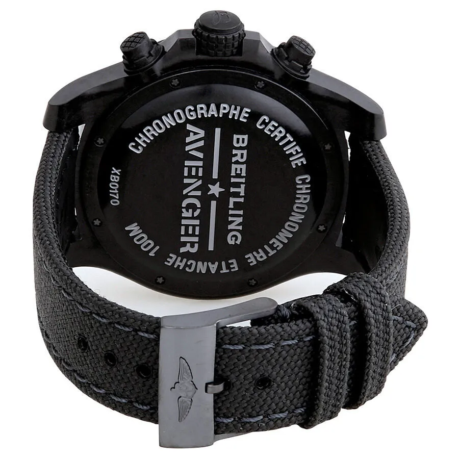 Breitling Avenger Hurricane Chronograph Automatic Black Dial 50mm Men's Watch XB0170E4/BF29/100W.M