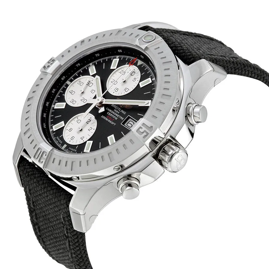 Breitling Colt Chronograph Automatic Black Dial Military Strap Men's Watch A1338811-BD83BKFT A1338811-BD83-103W-M20BASA.1