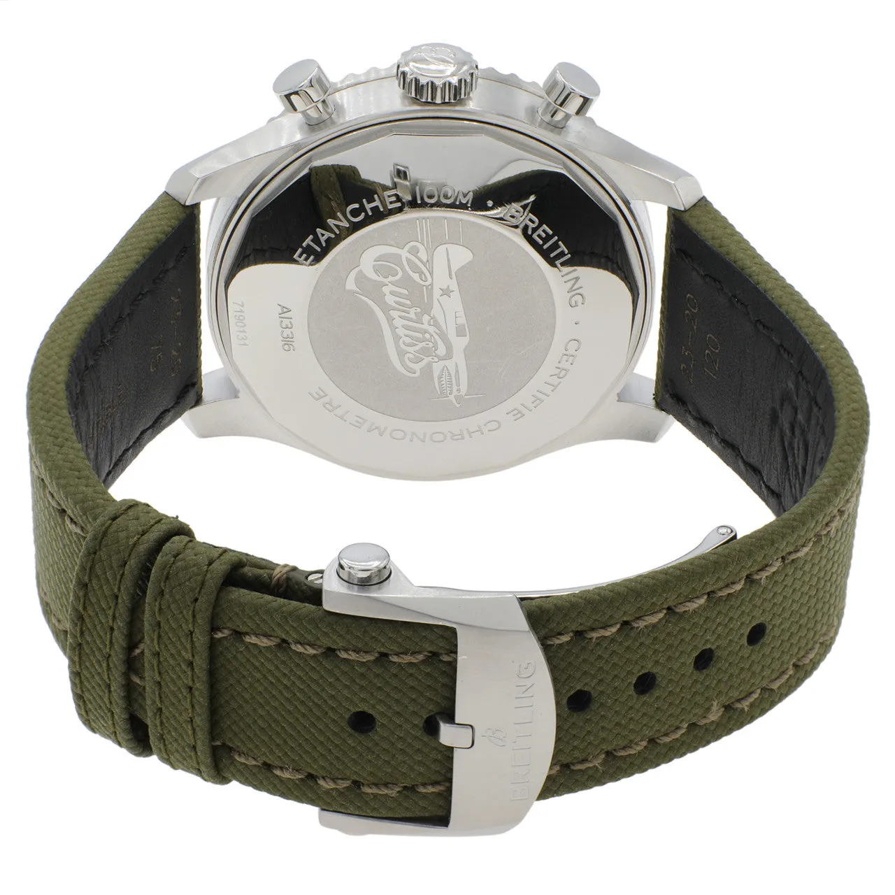 Breitling Stainless Steel Aviator 8 Chronograph 43 Curtiss Warhawk  A133161A1L1X2