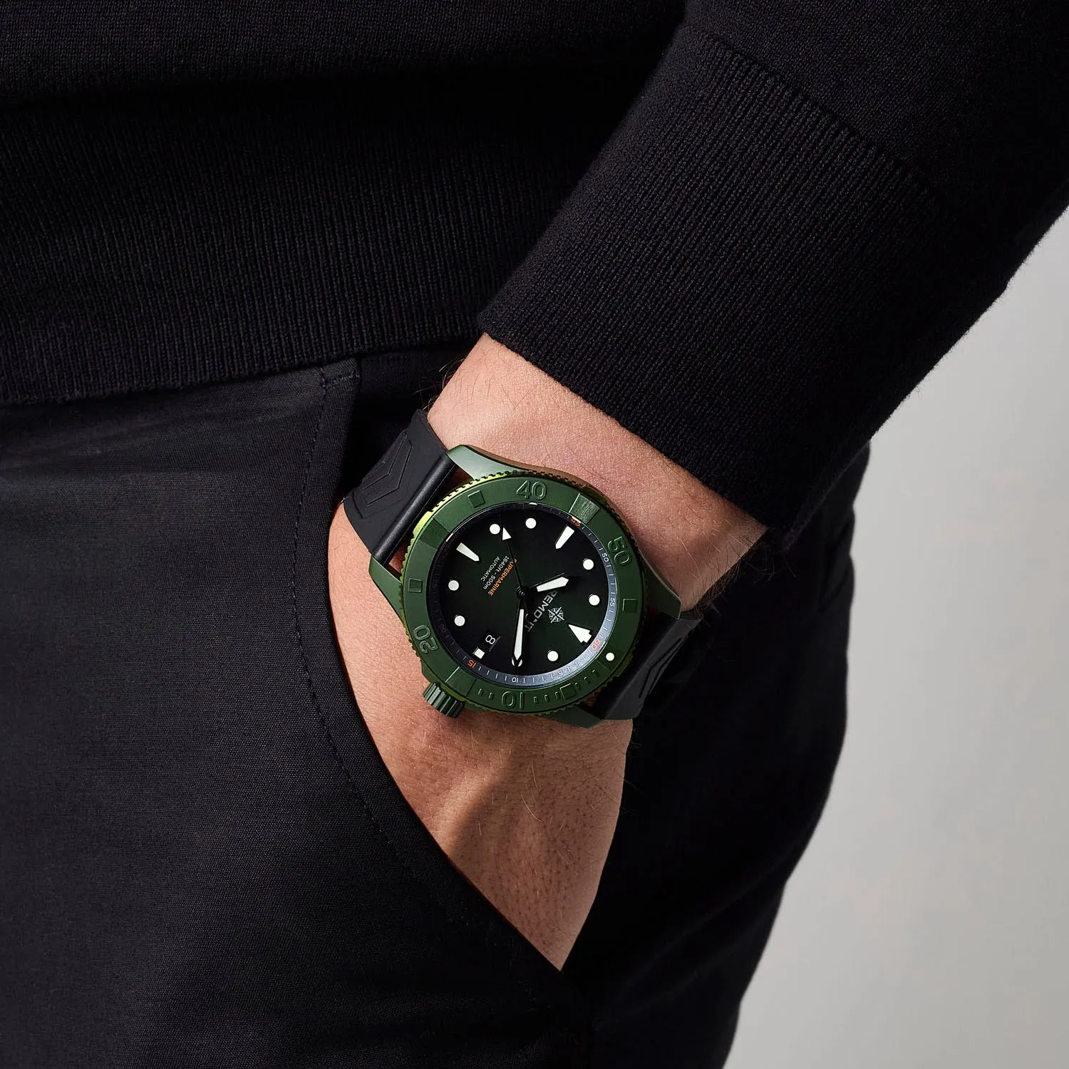 Bremont Supermarine Full Ceramic Jungle Green Automatic – SM43-DT-GNCER-GN-R-S