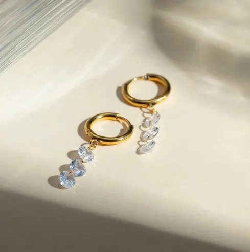 Briana Crystal Hoops