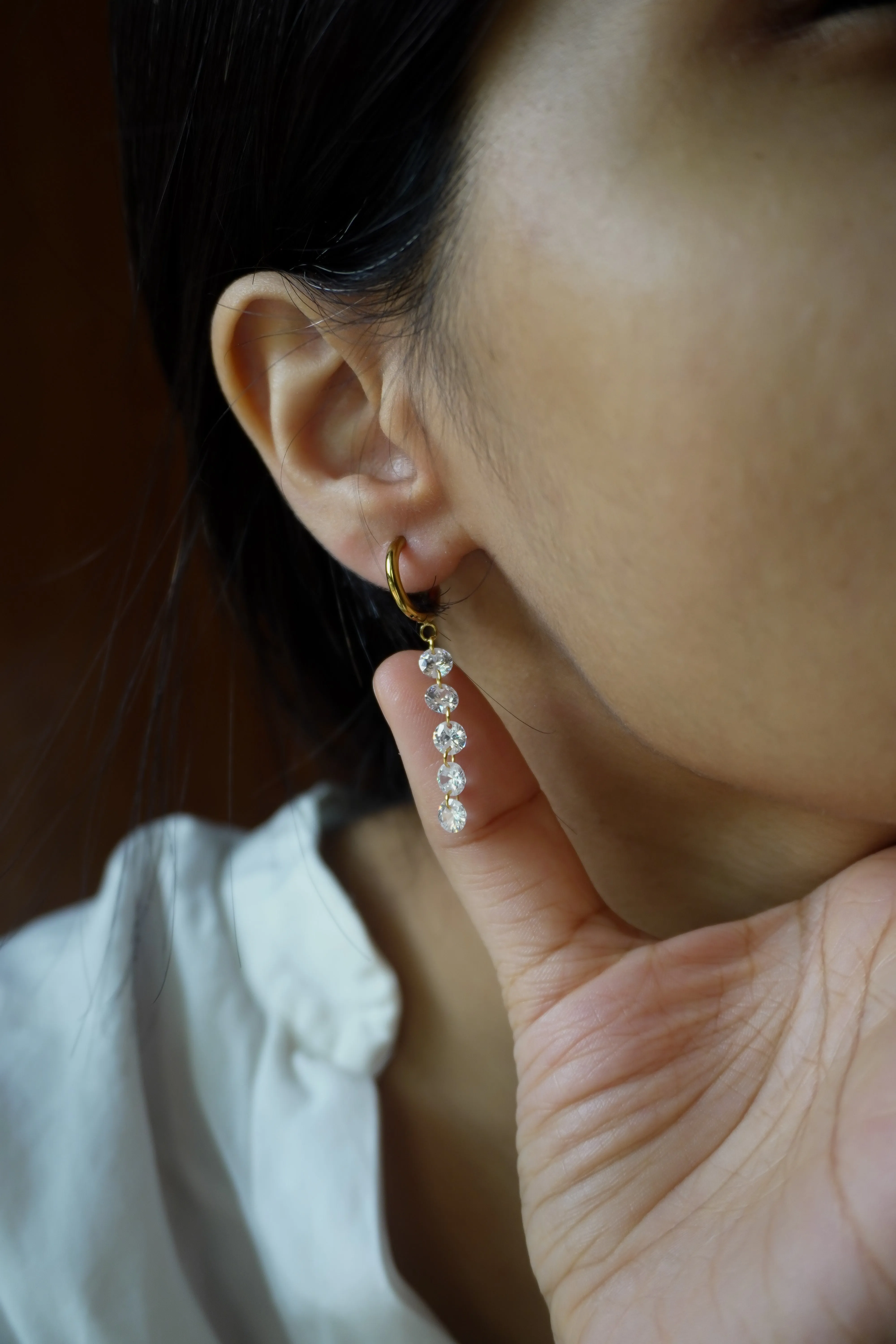 Briana Crystal Hoops
