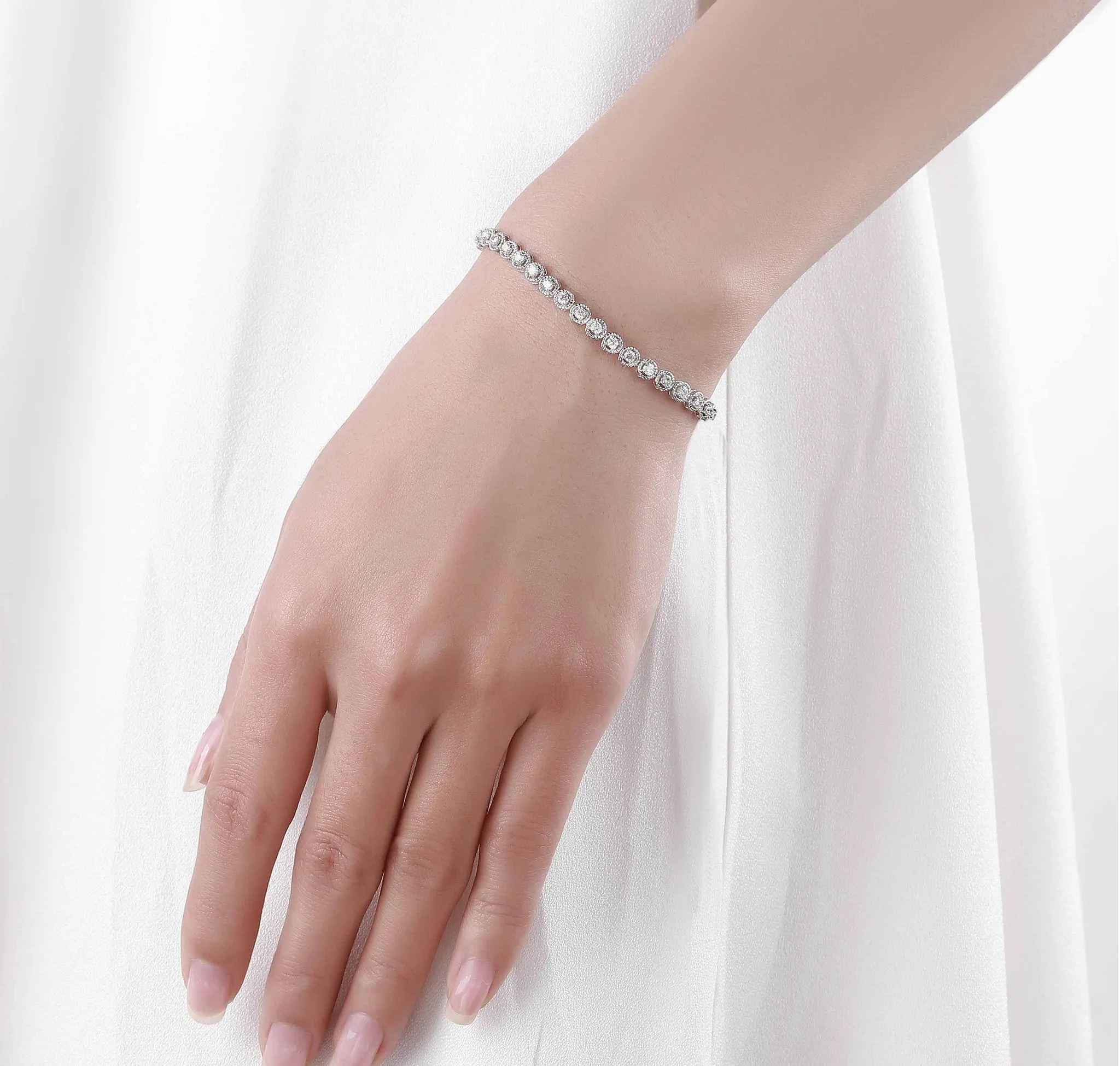 Bubbly 0.72ct Bracelet <br> BL-00255WHT