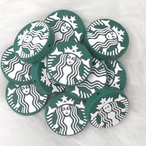 Buck Star silicone focal beads, coffee focal beads
