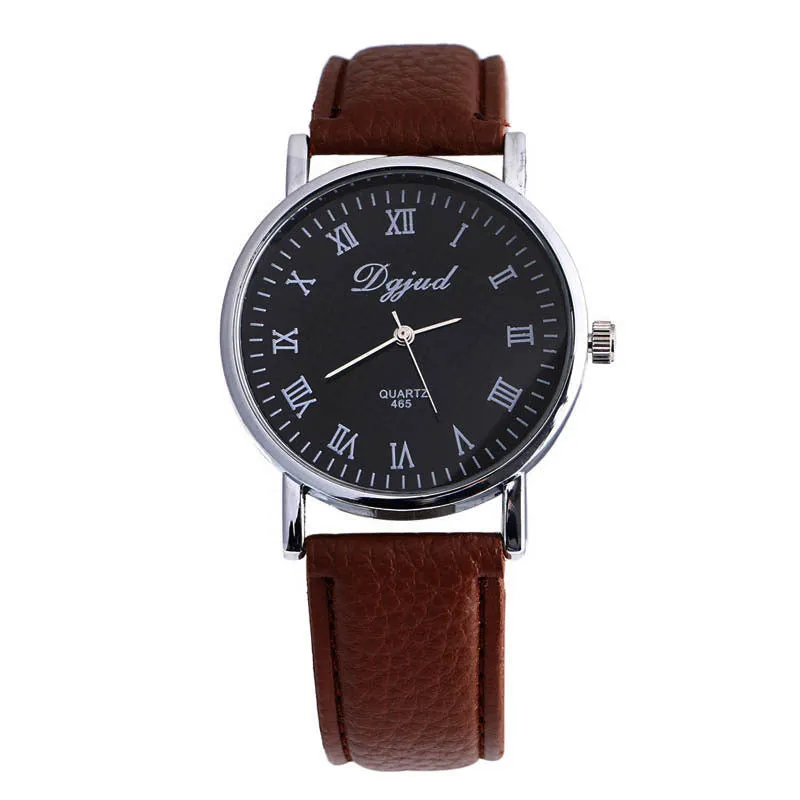 Business Casual Dress Watches Men PU Leather Quartz Military Watch Luxury Brand WristWatch relojes hombre Clock