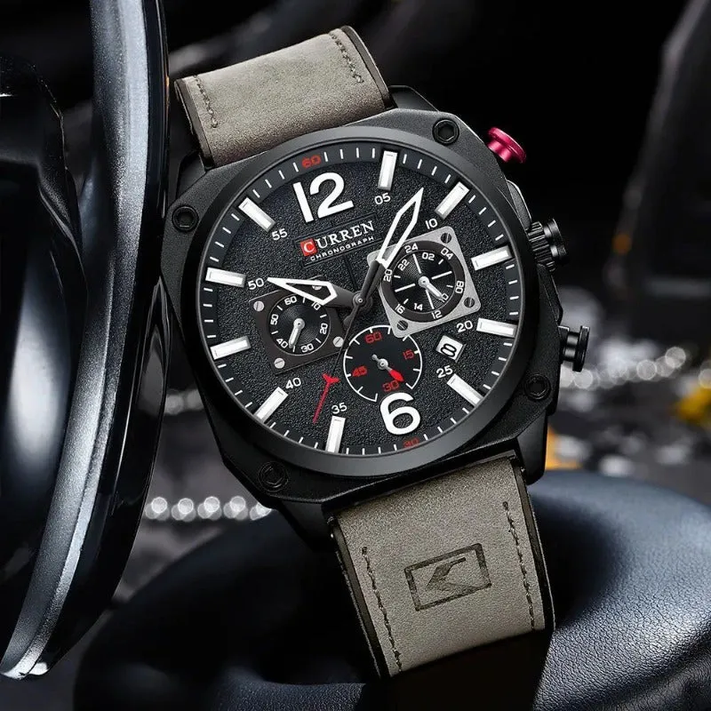 BUSINESS LEATHER QUARTZ | Elegant, waterproof precision