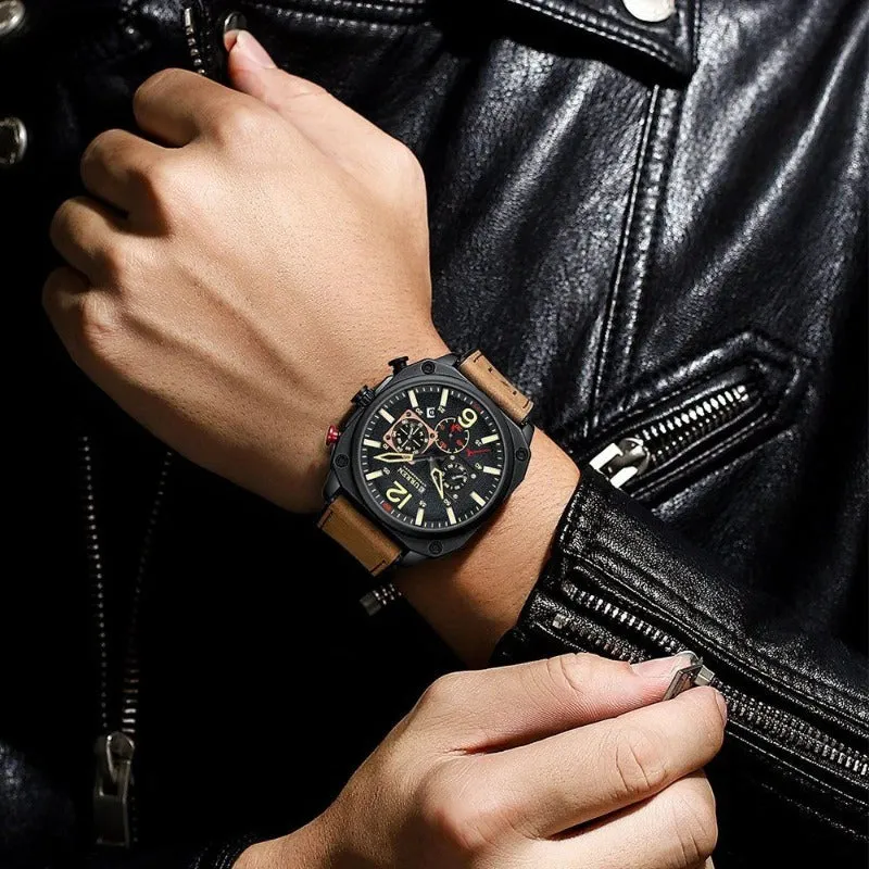 BUSINESS LEATHER QUARTZ | Elegant, waterproof precision