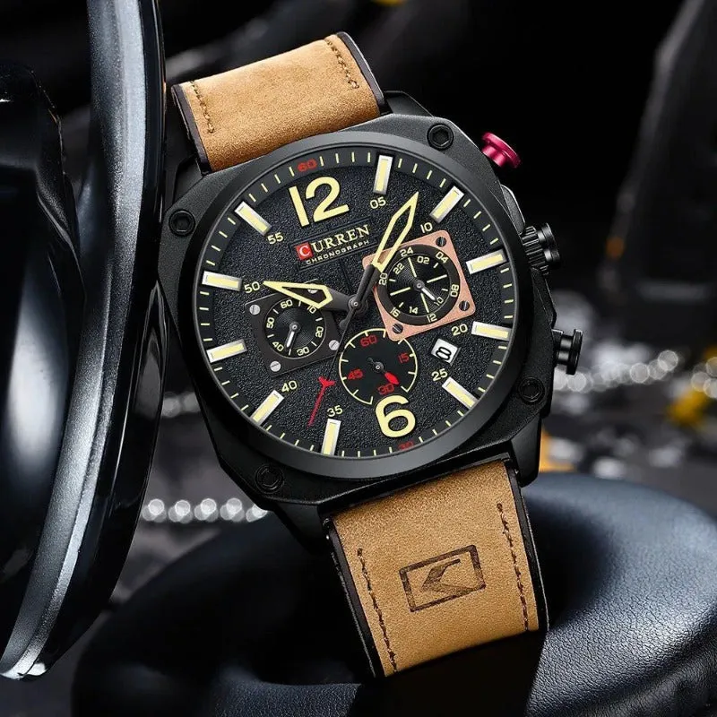 BUSINESS LEATHER QUARTZ | Elegant, waterproof precision