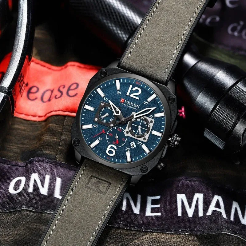 BUSINESS LEATHER QUARTZ | Elegant, waterproof precision