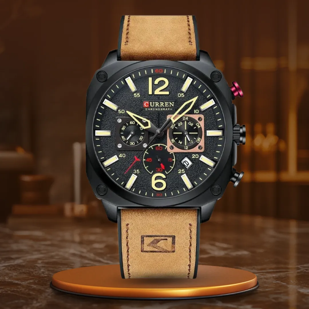 BUSINESS LEATHER QUARTZ | Elegant, waterproof precision