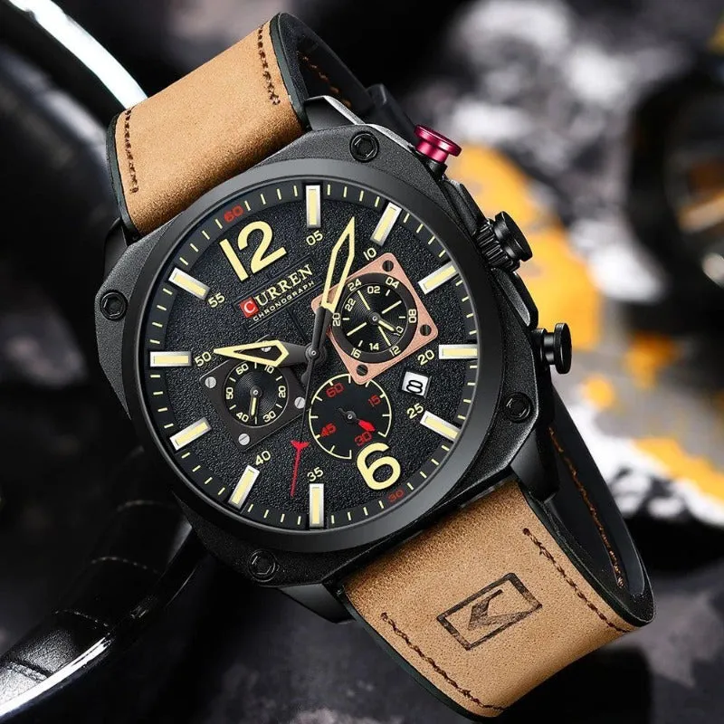 BUSINESS LEATHER QUARTZ | Elegant, waterproof precision
