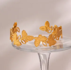 Butterfly Cuff Open Bracelet