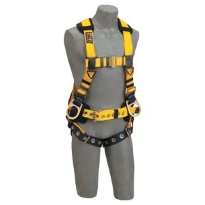 Capital Safety Delta Iron Worker's Harness with Tongue Buckle Leg Straps, Back&Side D-Rings, L, 70007410643