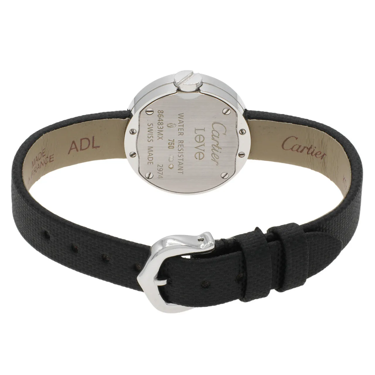 Cartier 18K White Gold Diamond Love Watch WE800131