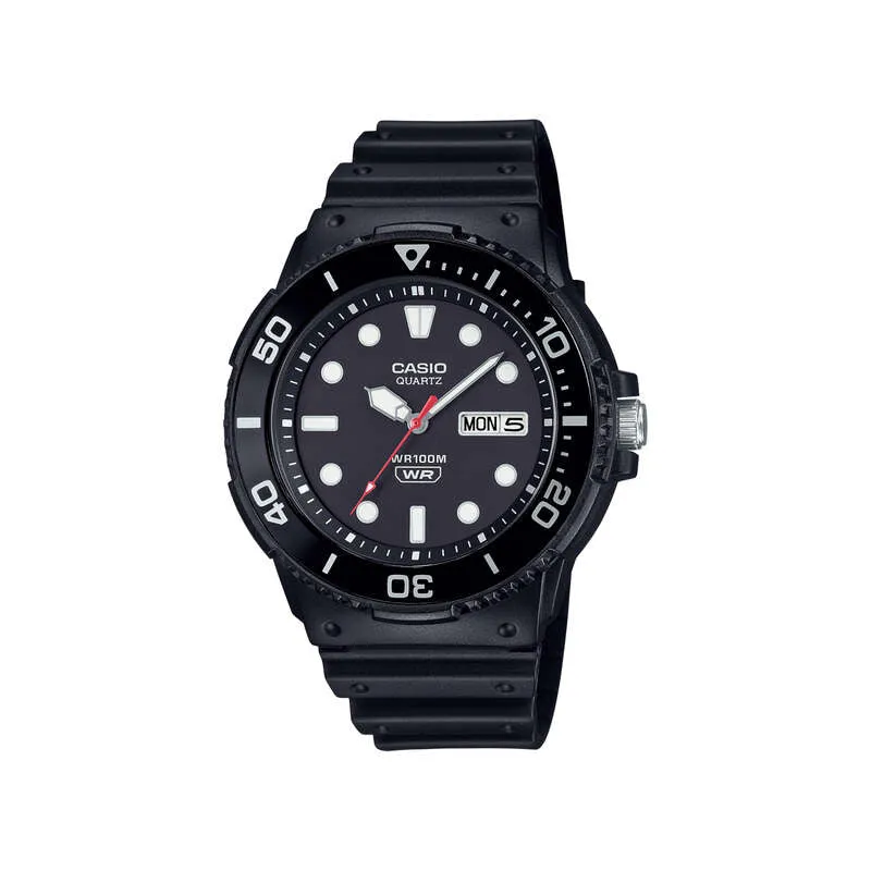 Casio MRW-230H-1E1V Men Analog Watch Black Resin Strap