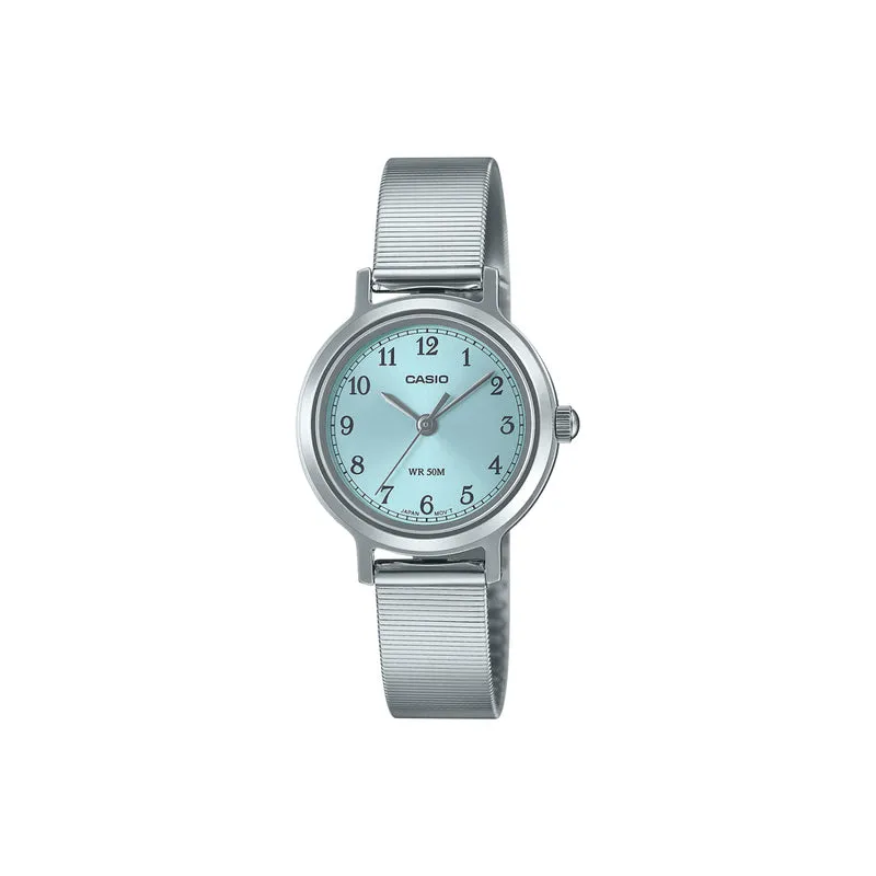 Casio Retro Vintage LTP-B170D-2BV Women Analog Watch Silver Stainless Steel Strap