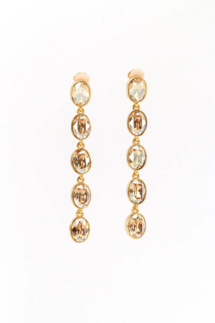 Champagne Crystal Drop Earrings