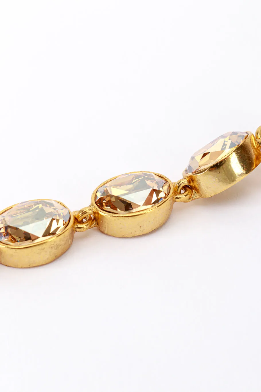 Champagne Crystal Drop Earrings