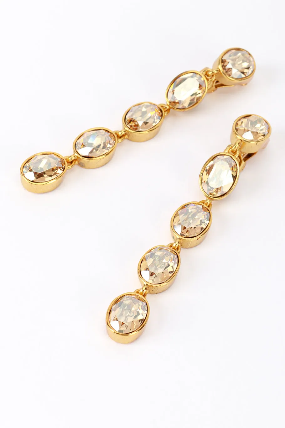 Champagne Crystal Drop Earrings