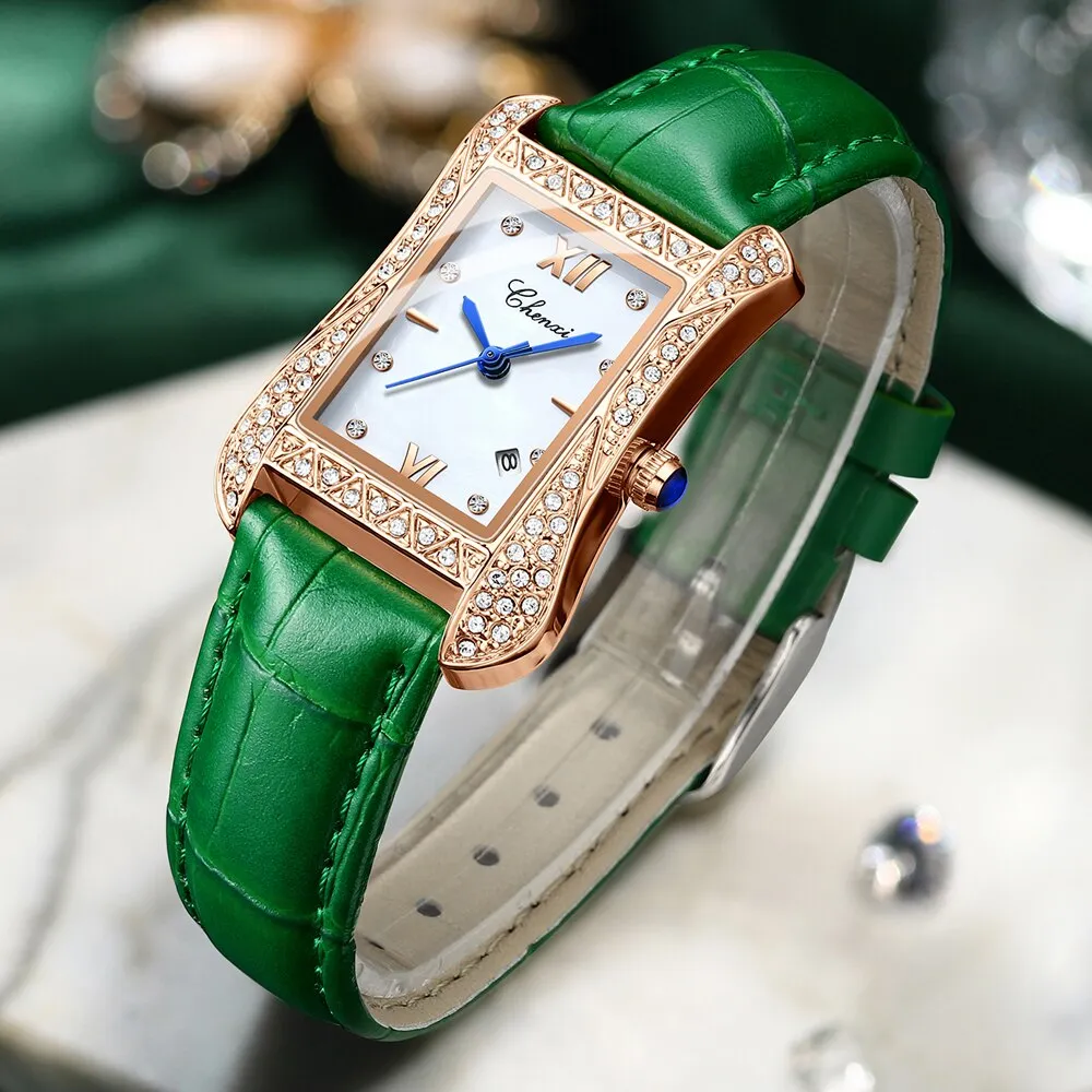 CHENXI 2022 New Ladies Wrist Watch Top Brand Luxury Waterproof Leather Women Quartz Watch Fashion Casual Analog Female Watches