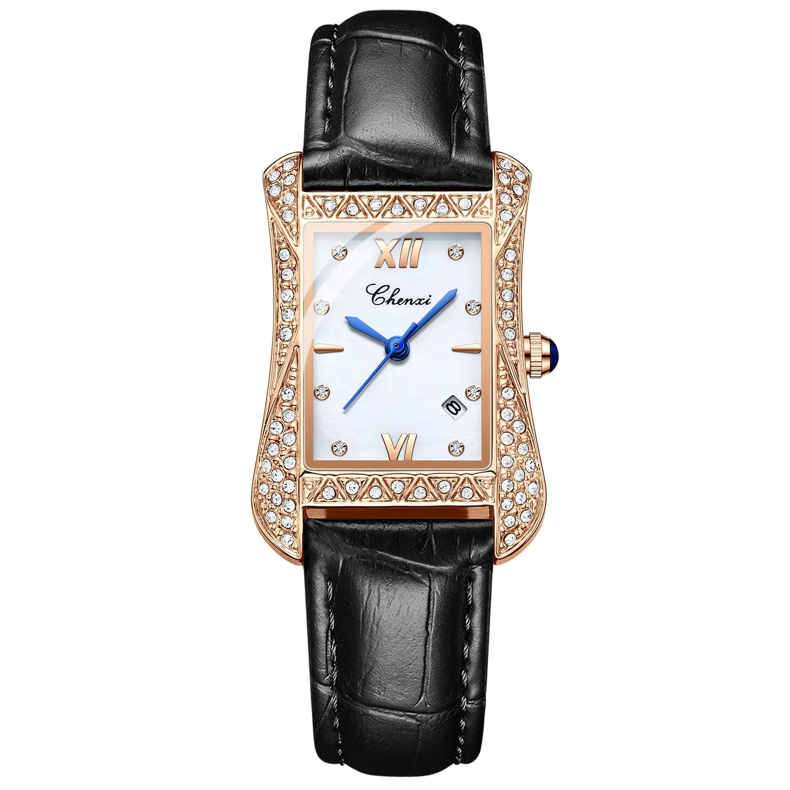 CHENXI 2022 New Ladies Wrist Watch Top Brand Luxury Waterproof Leather Women Quartz Watch Fashion Casual Analog Female Watches