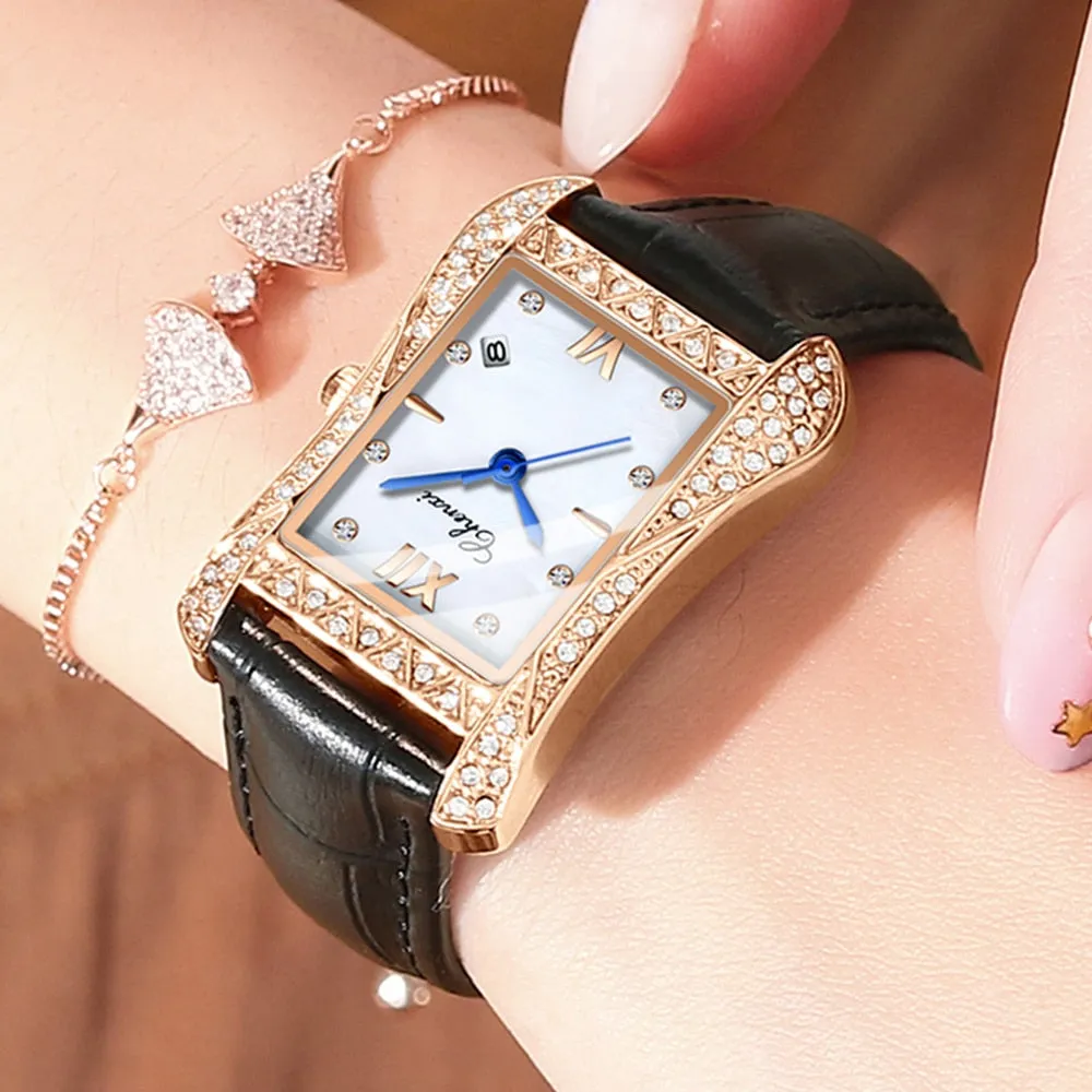 CHENXI 2022 New Ladies Wrist Watch Top Brand Luxury Waterproof Leather Women Quartz Watch Fashion Casual Analog Female Watches