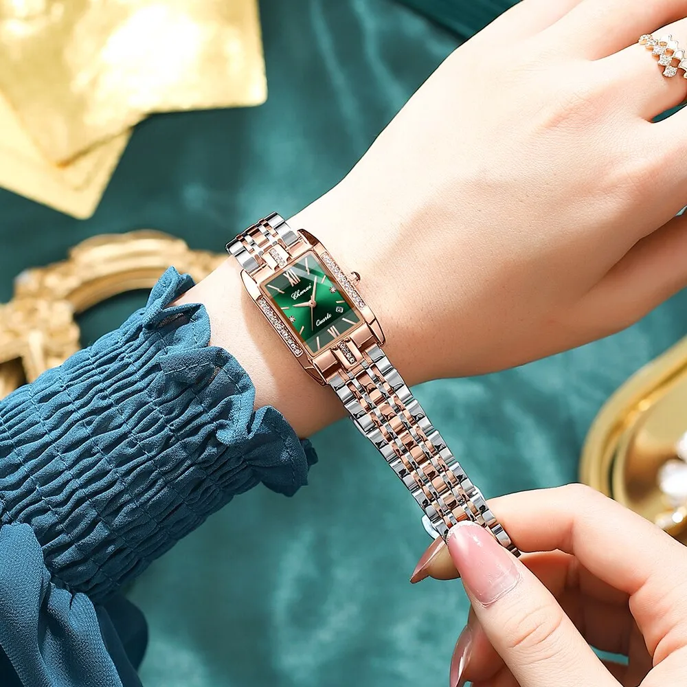 CHENXI Brand Luxury Women Watches Waterproof Fashion Square Quartz Ladies Watch Stainless Steel Rose Gold Female Wristwatch