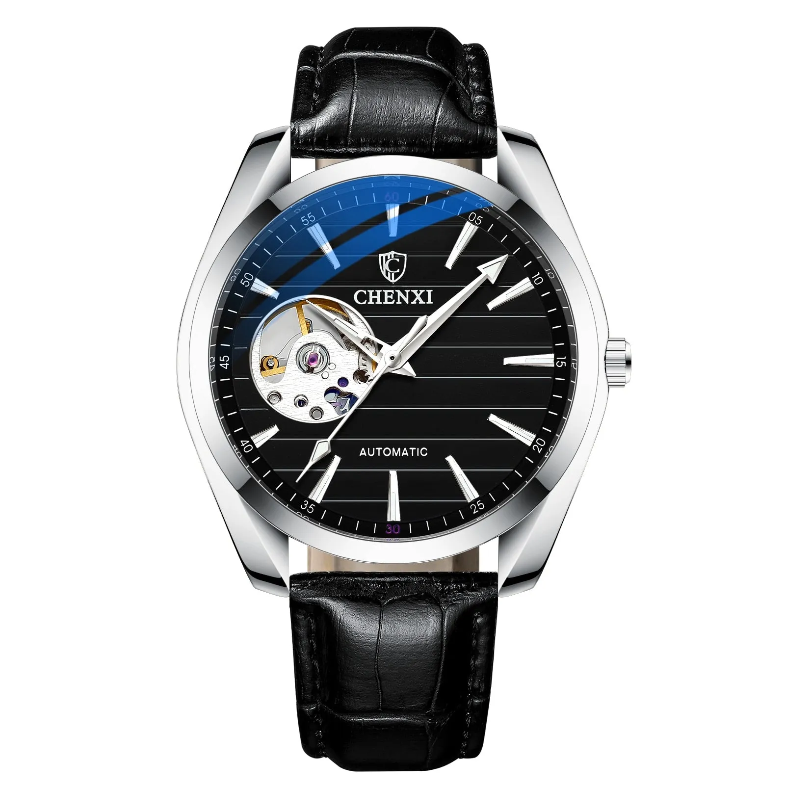 CHENXI Brand Men Watches Luxury Waterproof Automatic Mechanical Watch for Men Fashion Casual Leather Tourbillon Wrist Watches