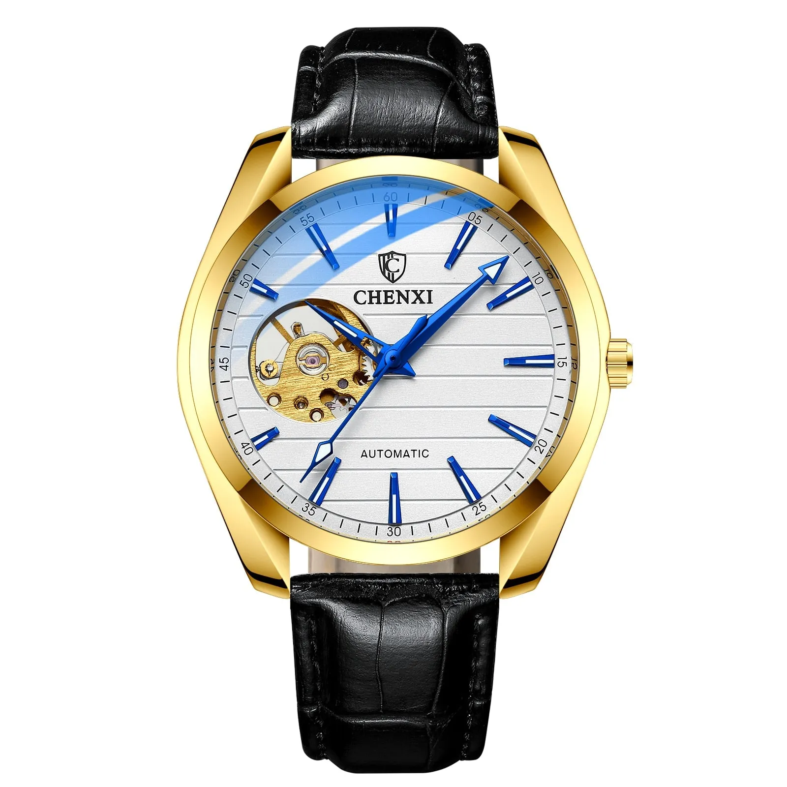 CHENXI Brand Men Watches Luxury Waterproof Automatic Mechanical Watch for Men Fashion Casual Leather Tourbillon Wrist Watches