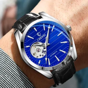 CHENXI Brand Men Watches Luxury Waterproof Automatic Mechanical Watch for Men Fashion Casual Leather Tourbillon Wrist Watches