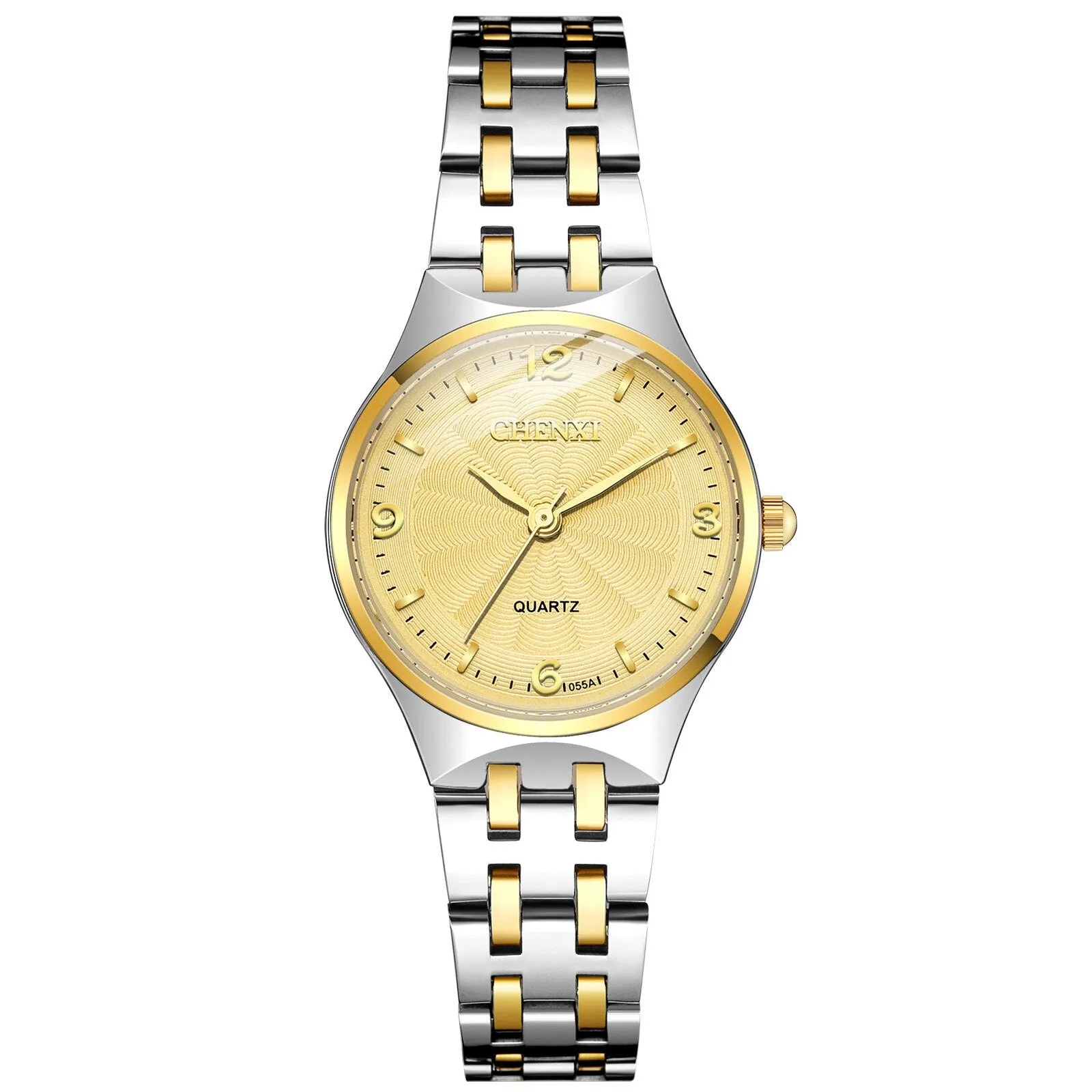 CHENXI Original Brand Mens Women Watches Stainless Steel Casual Men&#39;s Quartz Watch Business Waterproof Men Analog Wrist Watches