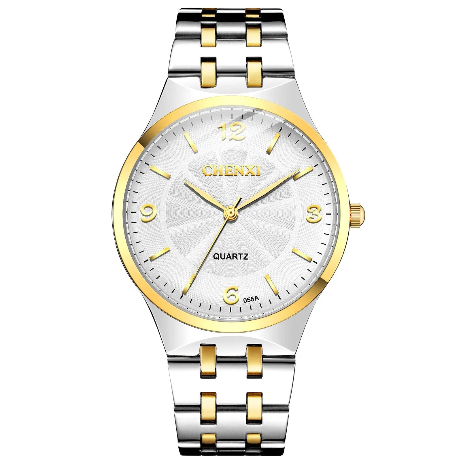 CHENXI Original Brand Mens Women Watches Stainless Steel Casual Men&#39;s Quartz Watch Business Waterproof Men Analog Wrist Watches
