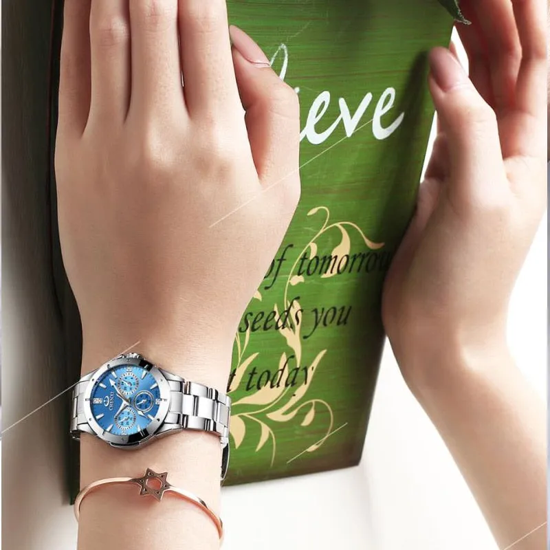 CHENXI Women Fashion Watches Ladies Quartz Watch Women&#39;s Elegant Dress Stainless Steel Wristwatches Girl Clock Relojes Mujer