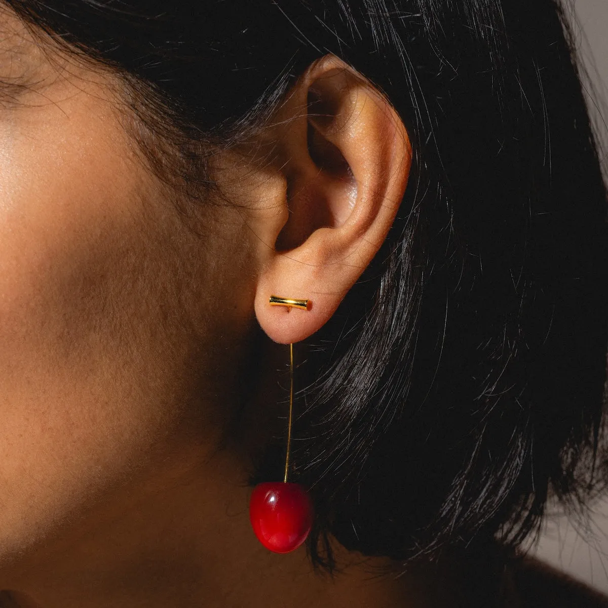 Cherry and Stem Earrings