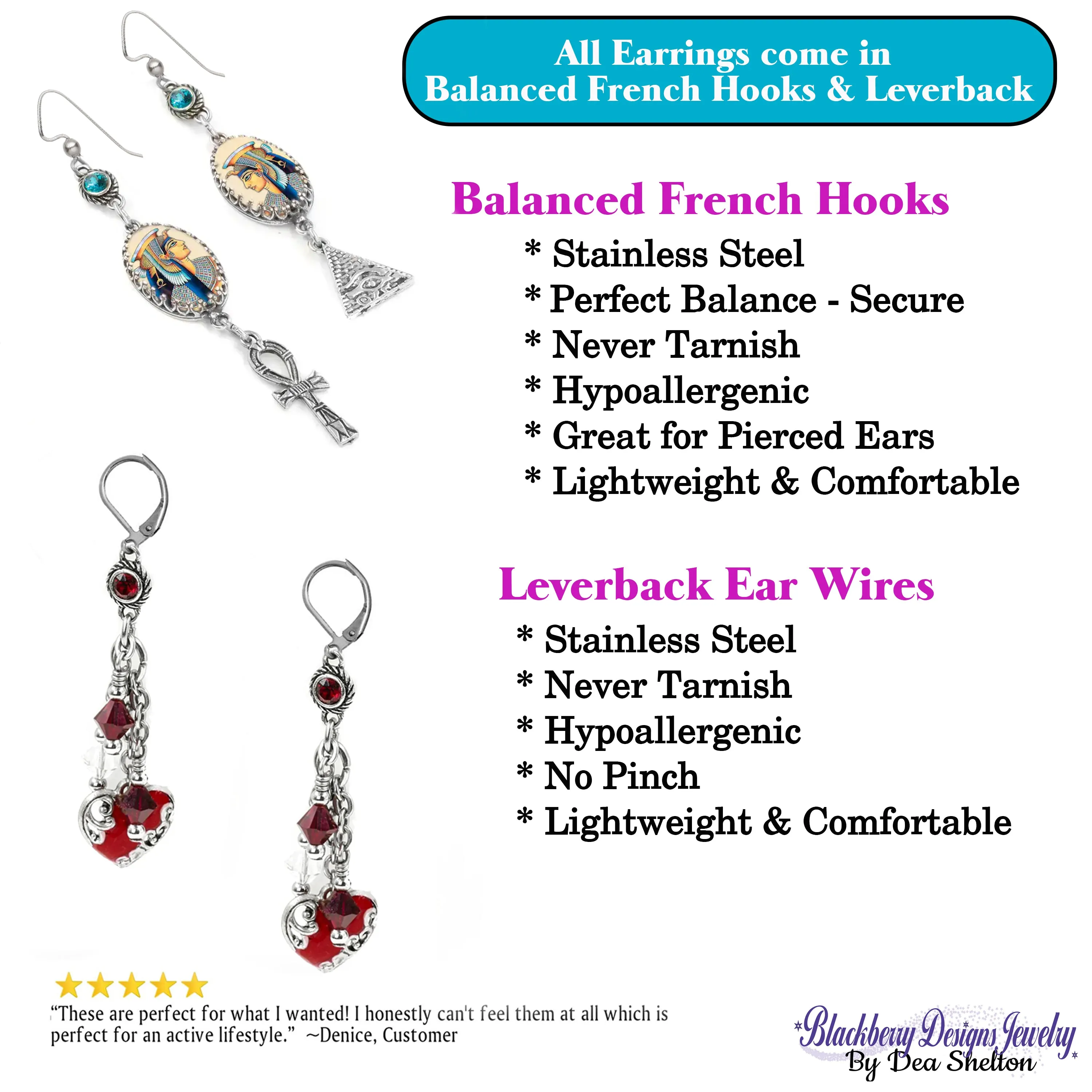 Christmas Earrings, 10th Day, Lords a Leaping, 12 Days of Christmas