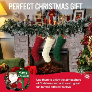 Christmas Stockings-Santa puts presents on socks