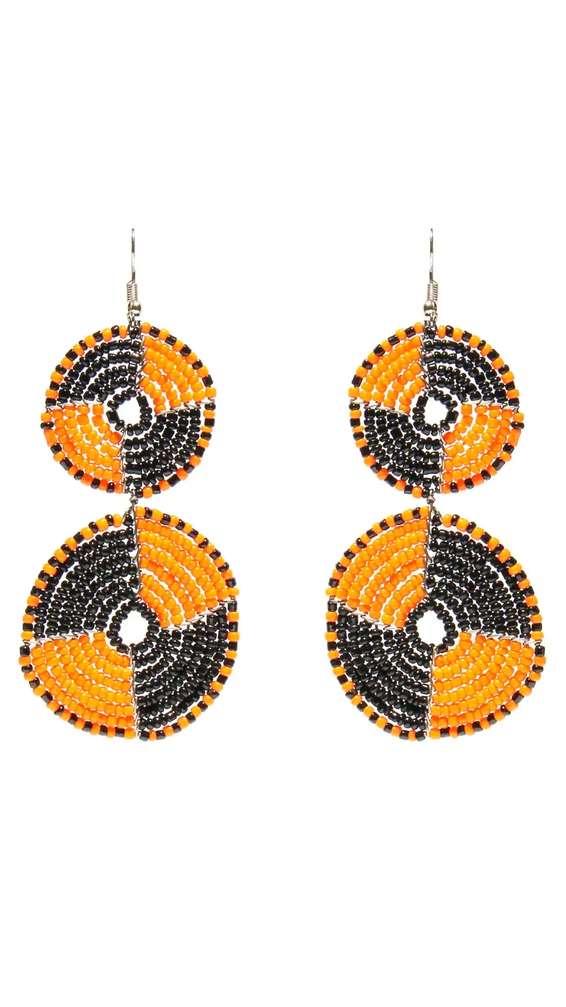 “Circles of Heritage” Maasai Bead Earrings