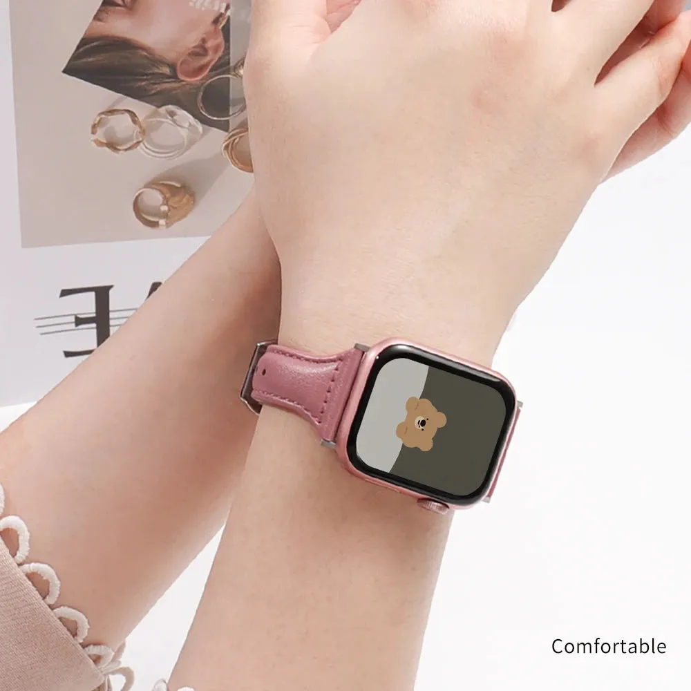 Classic Chic Leather Bracelets for Apple Watch