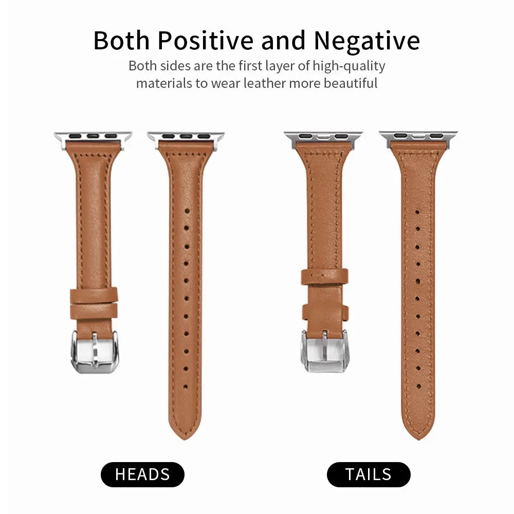 Classic Chic Leather Bracelets for Apple Watch