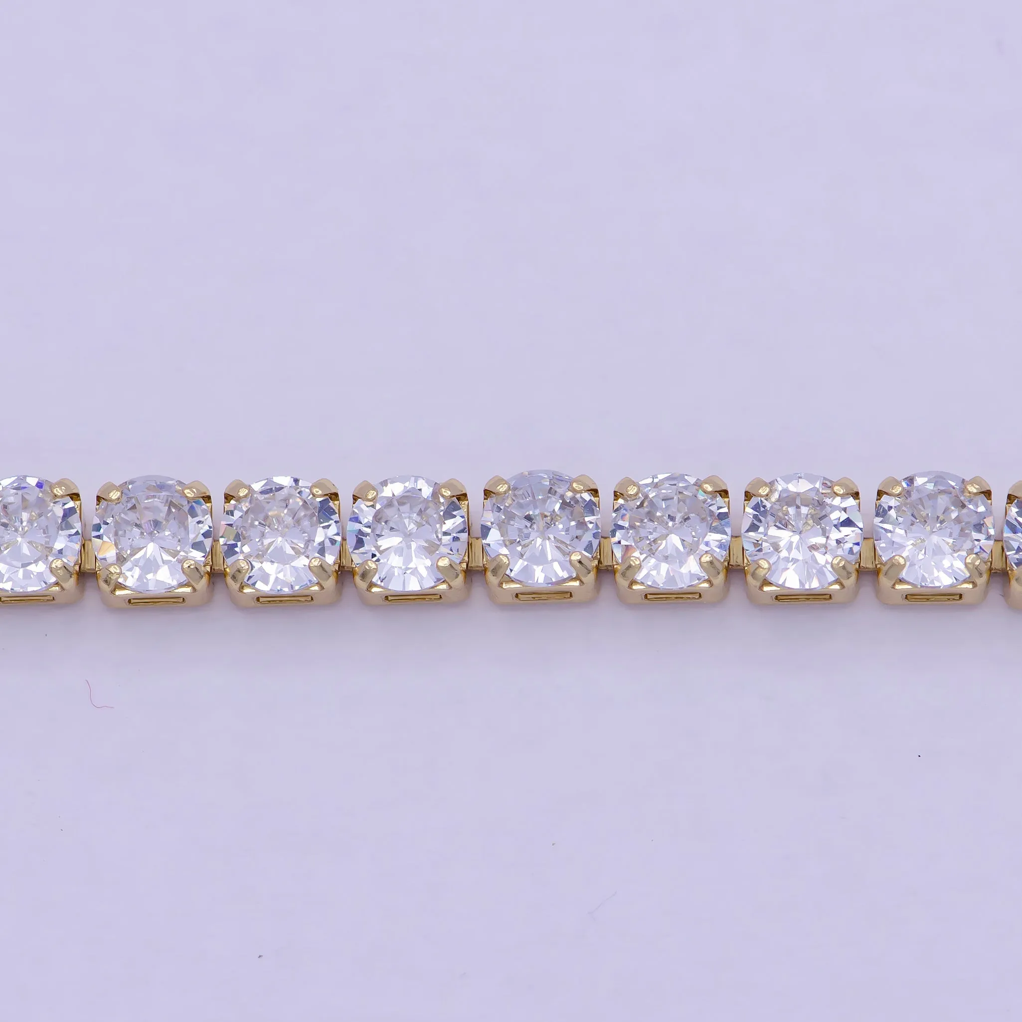 Clearance Pricing BLOWOUT Classic Gold Tennis Bracelet, Cubic Zirconia Dainty Diamond Bracelet for Minimalist Jewelry WA-789