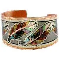 Colorful Feather Art Copper Rings RBN03
