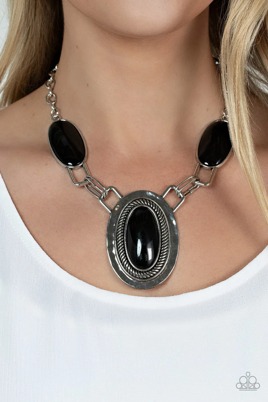 Count to TENACIOUS Black Paparazzi Necklace