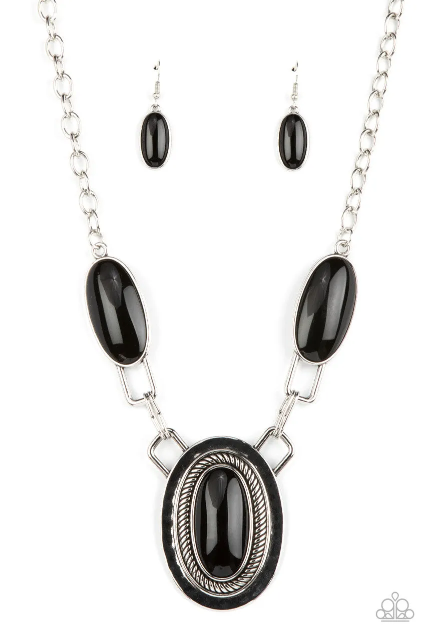 Count to TENACIOUS Black Paparazzi Necklace