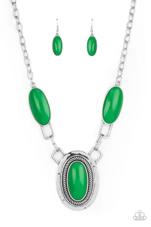 Count to TENACIOUS Green Paparazzi Necklace