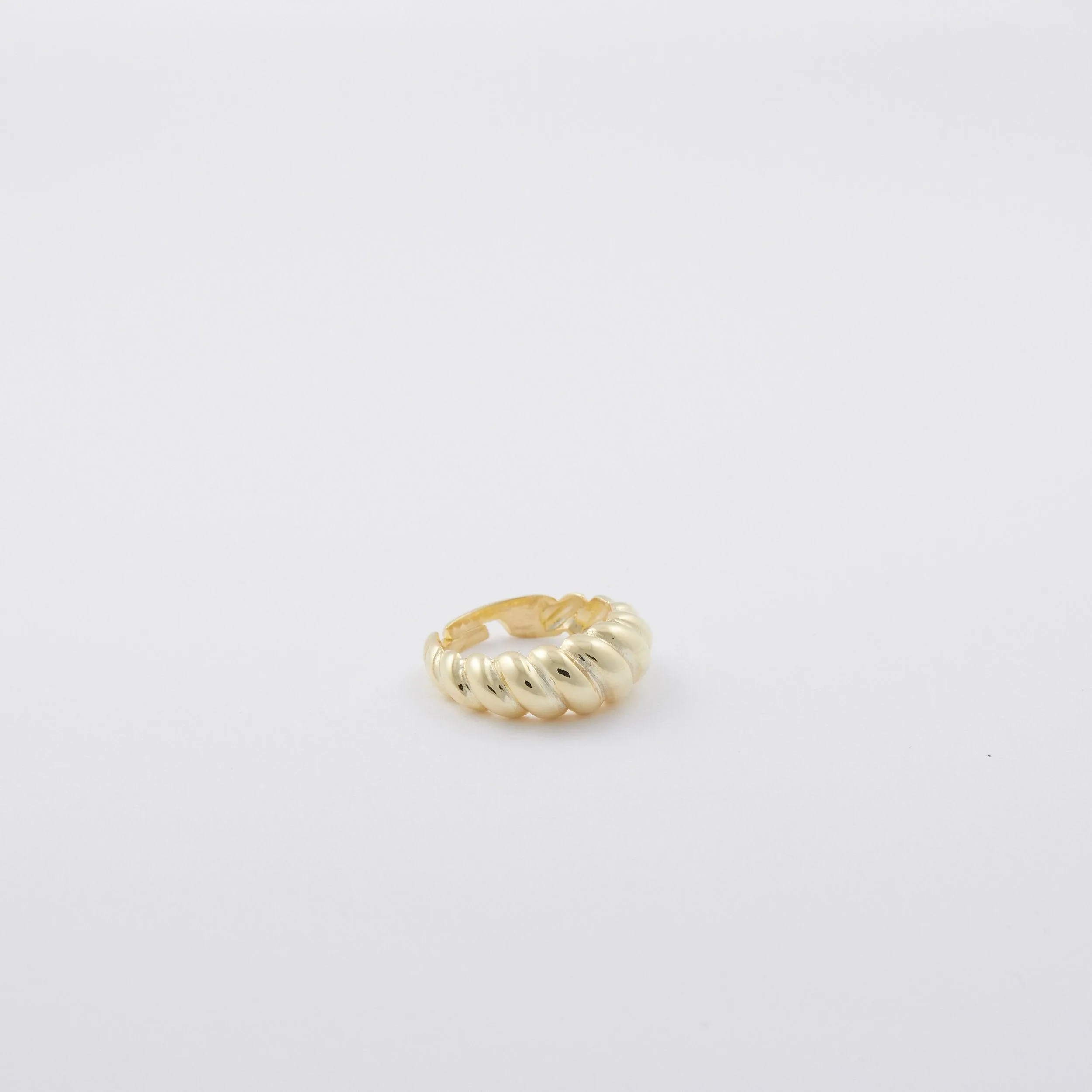 Croissant Adjustable Ring - 18K Gold Vermeil