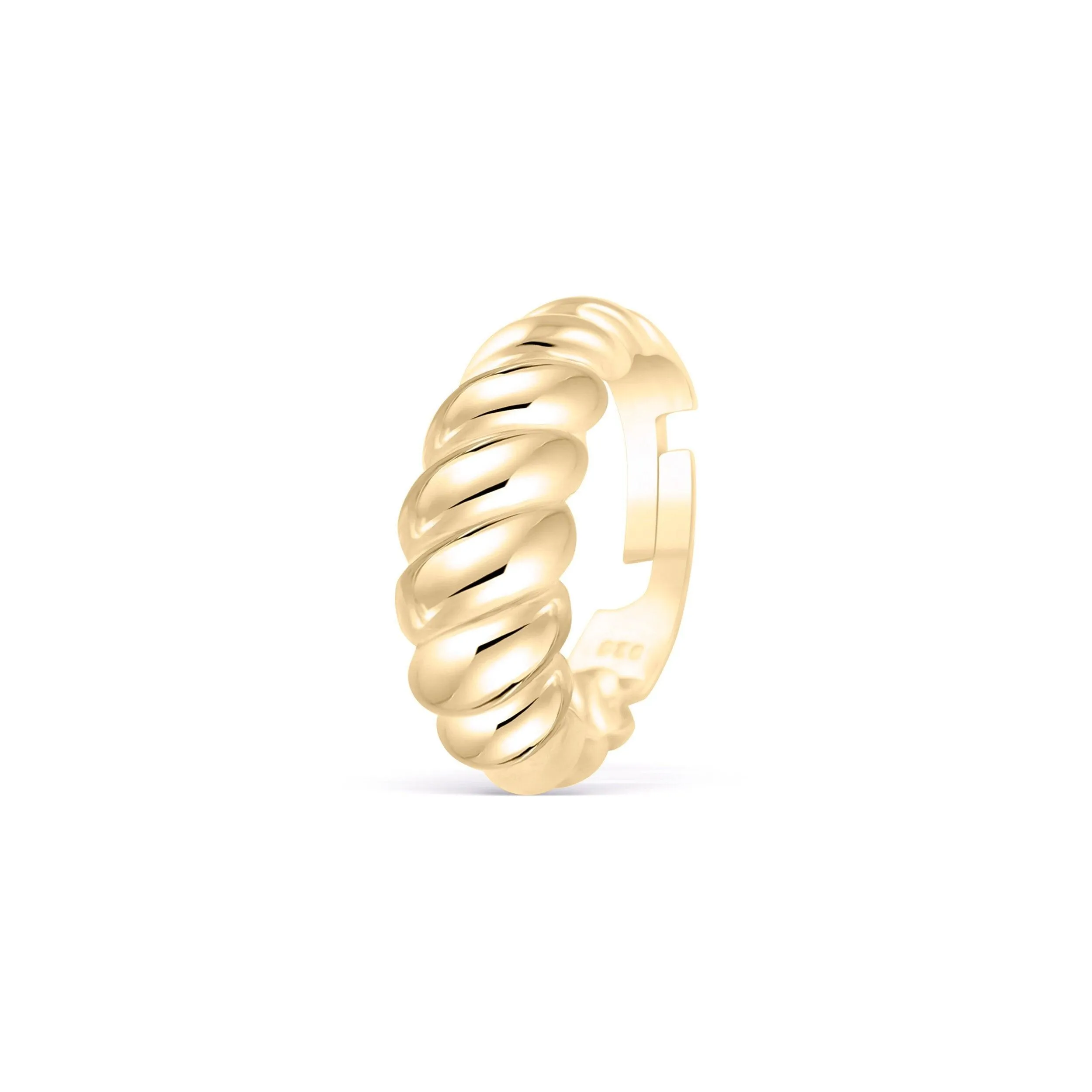 Croissant Adjustable Ring - 18K Gold Vermeil