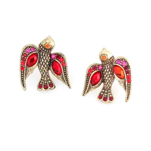 CRYSTAL BIRD  EARRINGS #301MT3301 (5B5/9C4)