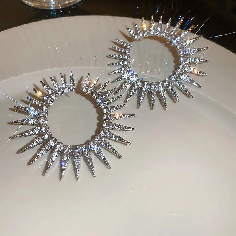 Crystal Circle Earrings