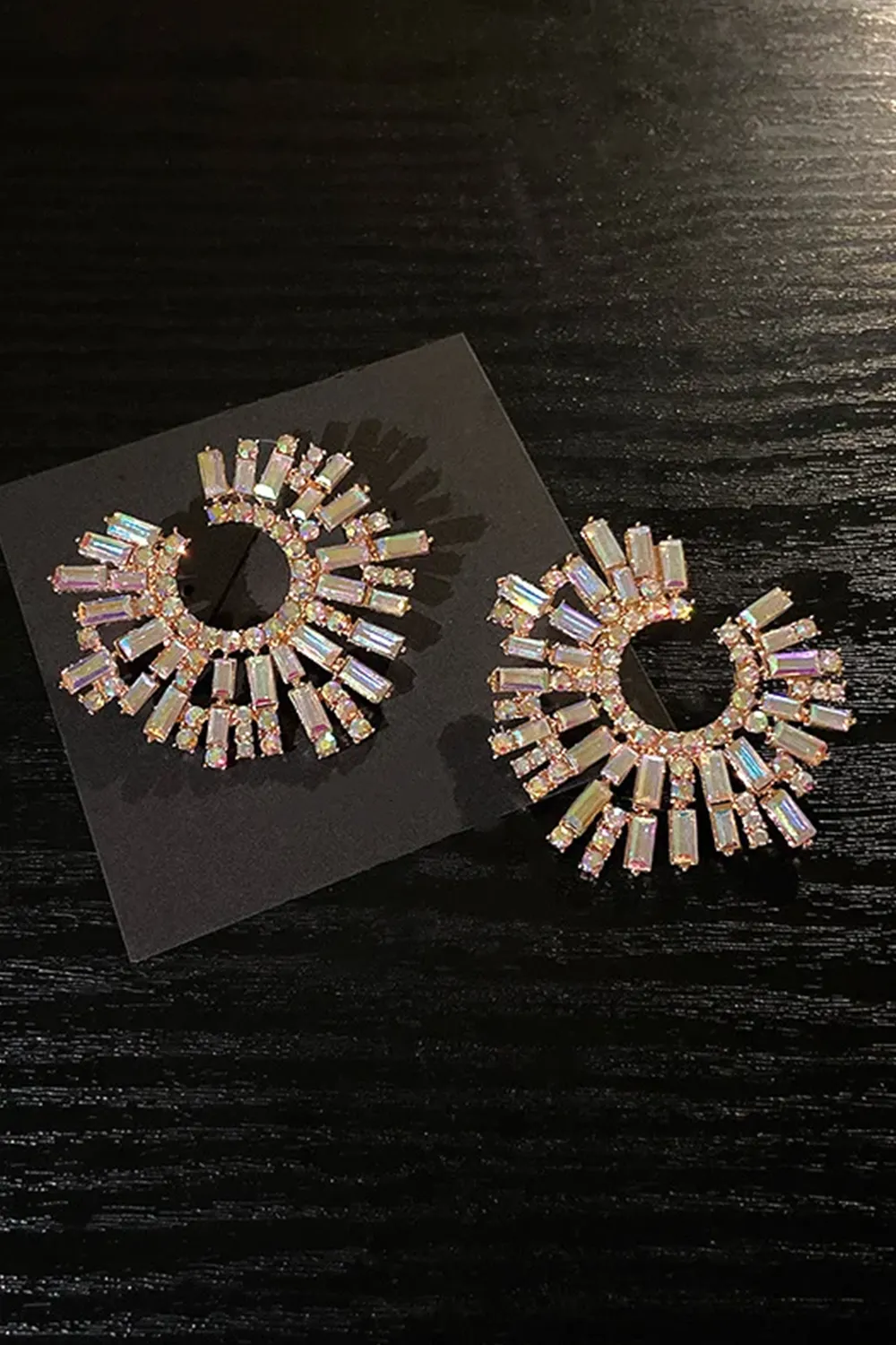 Crystal Circle Earrings