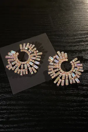Crystal Circle Earrings
